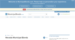 Desktop Screenshot of nevada.municipalbonds.com